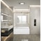Kingston Brass 60" Acrylic Anti-Skid Alcove Right-Hand Drain Tub with Left Sliding Tub Door, White/Brushed Brass KVTAM6032R22D7 - alternate 4