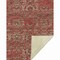 Homeroots 50" X 70" Red Pewter And Beige Damask Microfiber Plush Throw Blanket 712400 - alternate 1