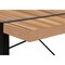 Homeroots 49" Brown and Black Wood and Metal Sled Computer Desk 489865 - alternate 4