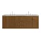 James Martin Vanities Laurent 72" Double Vanity, Honey Oak w/ 3 CM Victorian Silver Silestone Top 545-V72-HNO-3VSL - alternate 5
