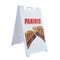 Signmission Paninis, A-Frame & 2 Decals Installed, Heavy-Duty Plastic Frame SBHD-D-2436-Paninis - alternate 1