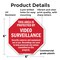Signmission This Area Is Protected by Video Sur, 6 Inch X 6 Inch, Plastic Sign OC-P-6-330 - alternate 5