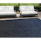 Homeroots 9' X 12' Navy Blue And Charcoal Abstract Washable Indoor Outdoor Area Rug 588958 - alternate 1