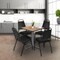 Regency Square Cain Small X-Base Breakroom Table, 30 in W, 30 in L, Noble Oak TB3030NOGY - alternate 3
