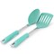 Martha Stewart Everyday Drexler 2 Piece Slotted Turner and Serving Spoon Set in Turquoise 141111.02 - alternate 2