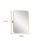 Homeroots 31" Gold Metal Framed Full Length Hanging Mirror 564455 - alternate 4