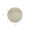 Homeroots 8' Khaki And Beige Round Abstract Washable Indoor Outdoor Area Rug 587418 - alternate 6