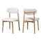Baxton Studio Wattsu Boucle Upholstered Dining Chair Set of 2 261-2PC-14268-ZORO - alternate 1