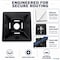 Kable Kontrol Adhesive Cable Tie Mounts, 1" Sq, UV Black Nylon, PK100 CT280-B - alternate 4