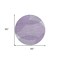 Homeroots 8' Purple Gray And Ivory Round Geometric Washable Indoor Outdoor Area Rug 597657 - alternate 5