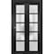 Sartodoors Sliding Closet Bi-fold Doors Black Solid Core Modern Interior QUADRO4002BF-BLK-72 x 80 (2* 36x80) - alternate 1