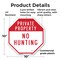 Signmission Private Property No Hunting, 10 Inch X 10 Inch, Plastic Sign OC-P-10-147 - alternate 5
