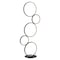 Jonathan Y Pluto Stacked Circles 45" 5-Light Contemporary Modern Iron/Aluminum Integrated LED Floor Lamp, Black JYL7103A - alternate 7