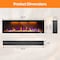 Edendirect 86. 42in. 5120BTU Wall Mount Electric Fireplace, 750W/1500W, Heat 400 sq. ft, Blower Heat, Remote ZR-BI84 - alternate 5