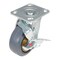 Vestil Rubber Swivel With Brake Caster 5 In. Diameter x 2 In. Width 661 Lb. Capacity Dark Gray/Gold CST-KSM-5X2MR-SWB - alternate 1