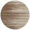 Homeroots 8' Brown Beige And Ivory Round Striped Washable Indoor Outdoor Area Rug 597231 - alternate 4
