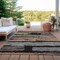 Homeroots 8' X 10' Black Gold And Brown Striped Washable Indoor Outdoor Area Rug 616643 - alternate 6