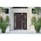 Vdomdoors Aluminum Door Cynex 6777 Brown Entry Steel Metal Modern Painted W16+32+16xH80 Left Inswing CYNEX6777EXD-BRW-W16+32+16xH80-LH-I - alternate 3