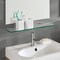 Fab Glass And Mirror Rectangle Glass Shelf 4-3/4in x 33in- 3/8in Thick Floating Shelf with 2 Free Chrome Brackets a GS-434x33CLR - alternate 5