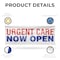 Signmission Urgent Care Now Open, 48 Inch x 120 Inch, Vinyl Banner B-120-30900 - alternate 2