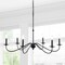 Jonathan Y Wicklow 34.75" 6-Light Bohemian Farmhouse Iron LED Chandelier, Oil Rubbed Bronze JYL7559A - alternate 10