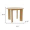 Homeroots 42" Beige Solid Wood Round Top Dining Table 712176 - alternate 5