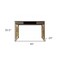 Homeroots 45" Gray and Gold Writing Desk With Two Drawers 402051 - alternate 4