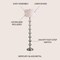 Jonathan Y Oslo 60.5" Glass/Metal LED Floor Lamp, Mercury Silver JYL1019A - alternate 6