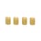 Homeroots Set of Four Yellow Flameless Pillar Candles, 4PK 517647 - alternate 5