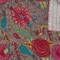Homeroots 50" X 70" Brown And Red Floral Cotton Quilted Kantha Throw Blanket with Embroidery 544526 - alternate 5