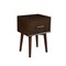 Homeroots 18" Brown Solid Manufactured Wood End Table With Drawer 524167 - alternate 1