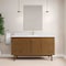 James Martin Vanities Laurent 60" Sgl Vanity, Honey Oak w/ Sgl Hole 3 CM White Zeus Silestone Top and Matching Backsplash 545-V60S-HNO-1WZ - alternate 5