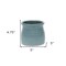 Homeroots Celadon Ceramic 25 Ounce Striped Round Distressed Pot Planter 487412 - alternate 3