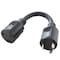 Ac Works Extension Cord, SOOW, TT-30R, TT-30P, 1 ft., Black STT30PR-012 - alternate 1
