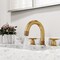 Vigo Wythe Two Handle Three-Hole Widespread Bathroom Faucet in Matte Brushed Gold VG01306MG - alternate 4