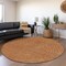 Homeroots 8' Brown Gray And Gold Round Polka Dot Washable Indoor Outdoor Area Rug 599072 - alternate 5