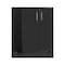 Homeroots 28" Black Wall mounted Accent Cabinet With Eight Shelves And Six Drawers 546373 - alternate 5