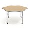 Flash Furniture Commercial Adjustable Height Flower Activity Table with Locking Casters-LT NAT XU-A60-FLR-LTNAT-T-A-CAS-GG - alternate 5