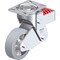 Blickle Swivel Plate Caster, Solid Rbr, 6", 880 lb., Caster Load Rating Range: Heavy-Duty LHF-ALEV 150K-16-SG - alternate 1