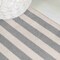 Jonathan Y Bandol Modern Classic Mitre Stripe Gray/Ivory 5 ft. x 8 ft. Area Rug MOH211E-5 - alternate 2
