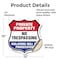 Signmission Private Property Shield Sign No Trespass, 12 Inch X 12 Inch, Vinyl Decal SHI-D-12-453 - alternate 2