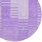 Homeroots 8' Lavender And Purple Round Striped Washable Indoor Outdoor Area Rug 581655 - alternate 5