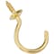 National Hardware Cup Hook, 0.64 in Opening, 2.07 in L, Brass Gold, 2PK N119-727 - alternate 6