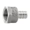 Boshart Industries 1/2 in. PEX X 1/2 in. D FPT Stainless Steel Adapter PE-PS-FA05 - alternate 1