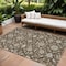 Homeroots 10' X 14' Chocolate Ivory And Gray Moroccan Washable Indoor Outdoor Area Rug 605156 - alternate 1