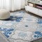 Jonathan Y Cassis Ornate Ogee Trellis High-Low Light Gray/Blue 3 ft. x 5 ft. Indoor/Outdoor Area Rug AMC105B-3 - alternate 4