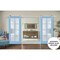 Sartodoors Sturdy Double Barn Door with Frosted Glass 36x84 (2* 18x84) Solid Core Modern Interior VEREGIO7412DB-S-AQU-3684 - alternate 1