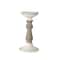 Homeroots Set of Three Ivory and Natural Resin Tabletop Pillar Candle Holders, 3PK 517612 - alternate 4