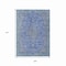 Homeroots 9' X 12' Blue And Gray Medallion Washable Indoor Outdoor Area Rug 616266 - alternate 6