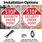 Signmission Stop Security Check Point, 18 Inch X 18 Inch, Plastic Sign OC-P-18-230 - alternate 6
